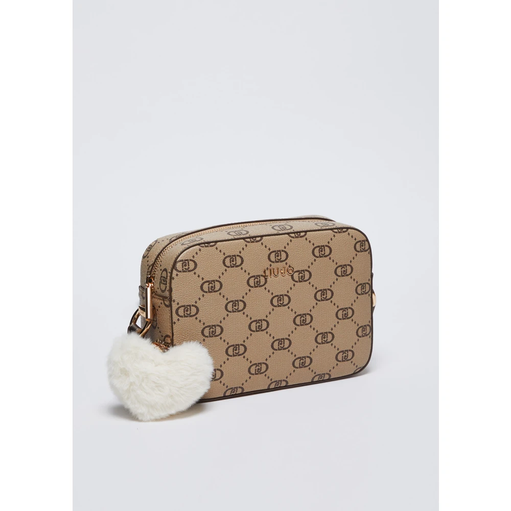 Liu Jo Logo charm schoudertas Brown Dames