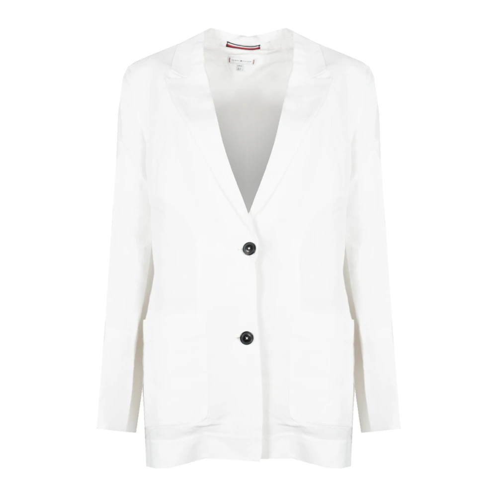Tommy Hilfiger Vit Linné Blazer
