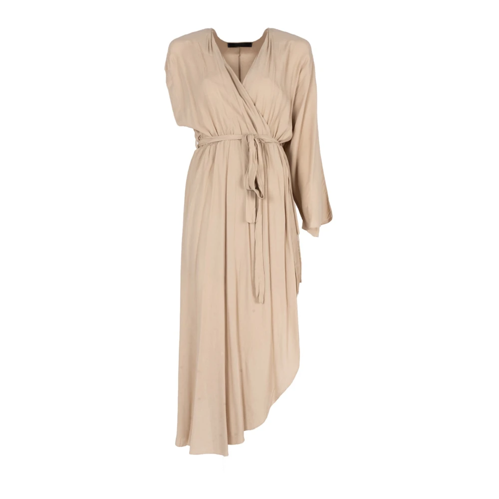La Haine Inside Us Elegante Asymmetrische Jurk Beige Dames