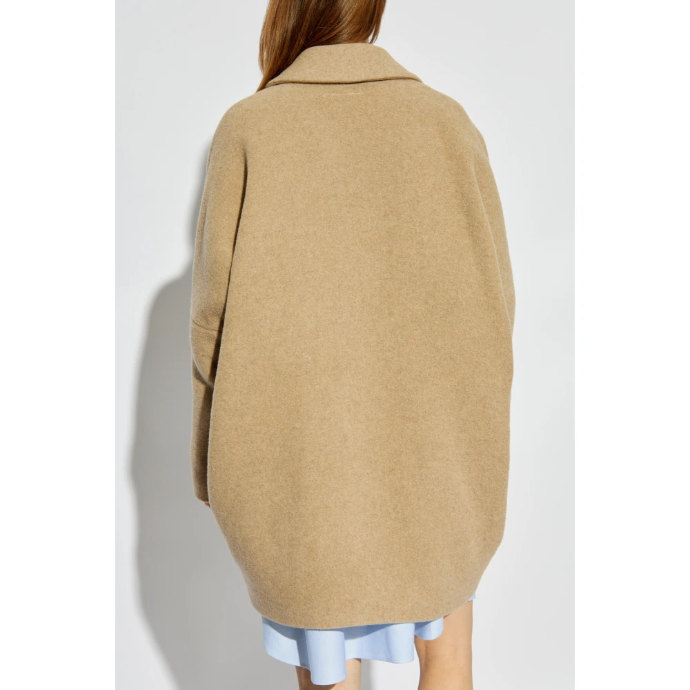 MM6 Maison Margiela Wollen jas van Beige Dames