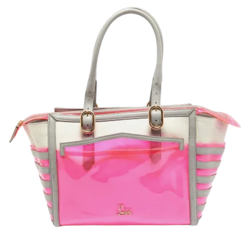 Christian Louboutin Pre-owned Leather totes Pink Dames