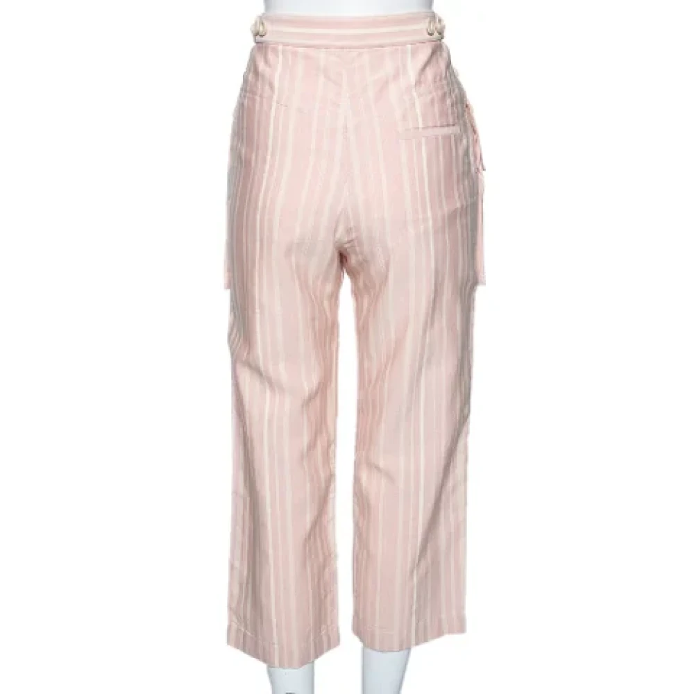 Chloé Pre-owned Cotton bottoms Pink Dames