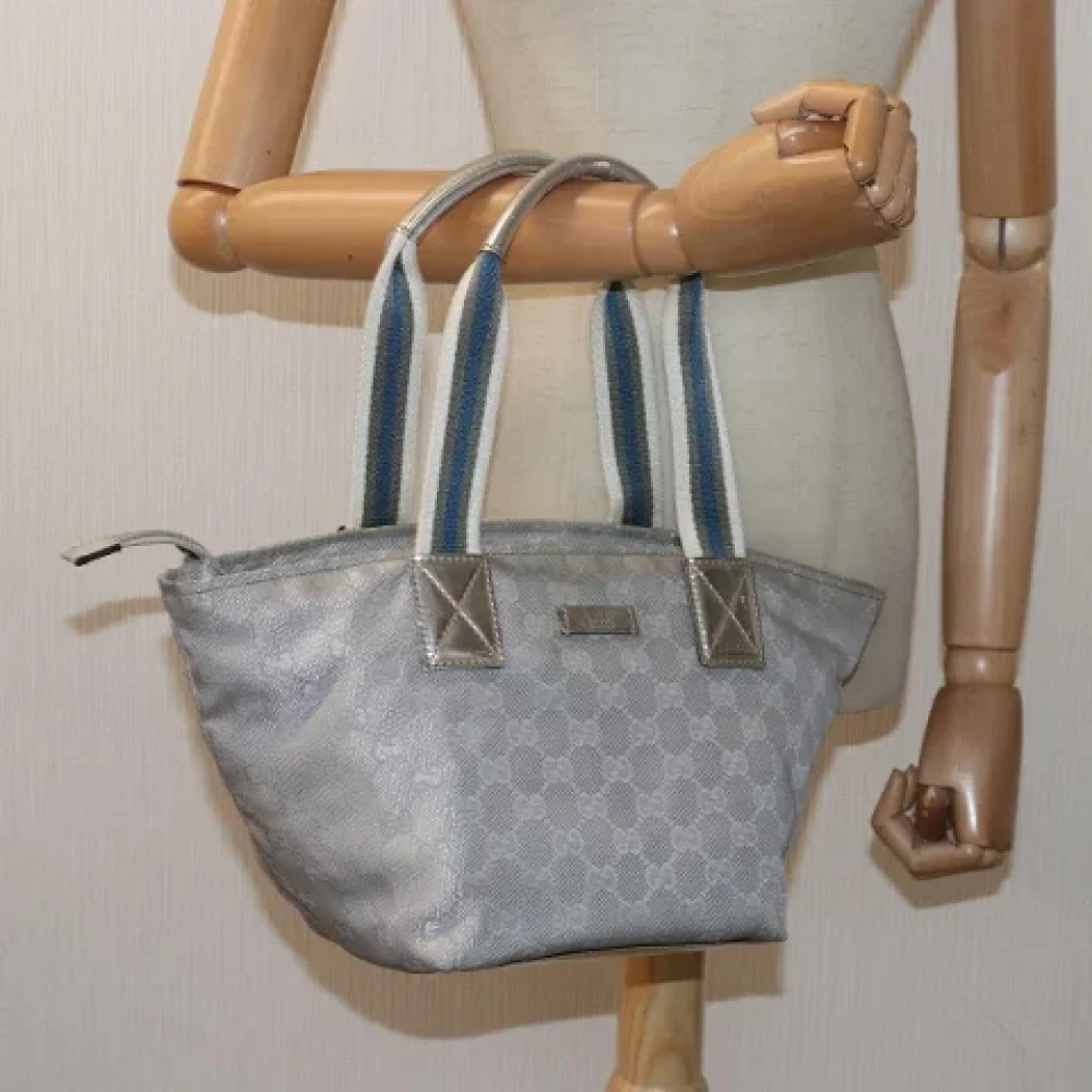 Gucci Vintage Pre-owned Canvas totes Gray Dames