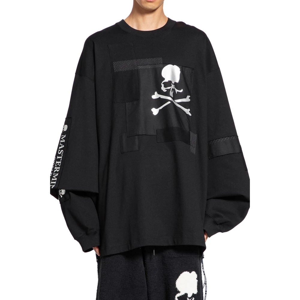 Mastermind World Skull Patchwork Oversized T-Shirt Black Heren