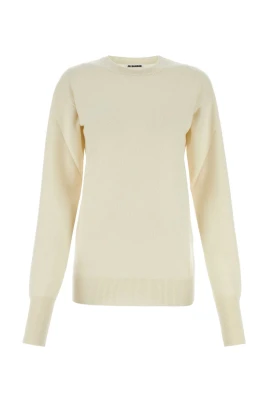Elfenbensvit Cashmere Tröja