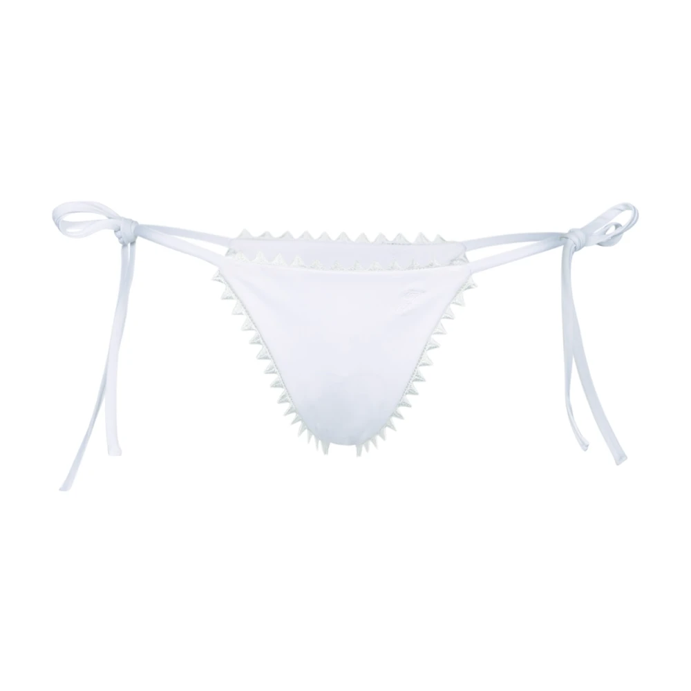 Jacquemus White Bikinis, Female, S, Le Bas De Maillot Picot