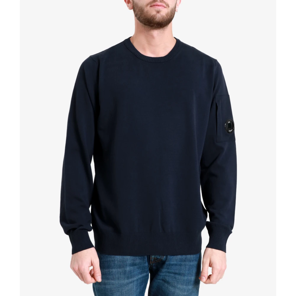 C.P. Company Round-neck Knitwear Blue Heren