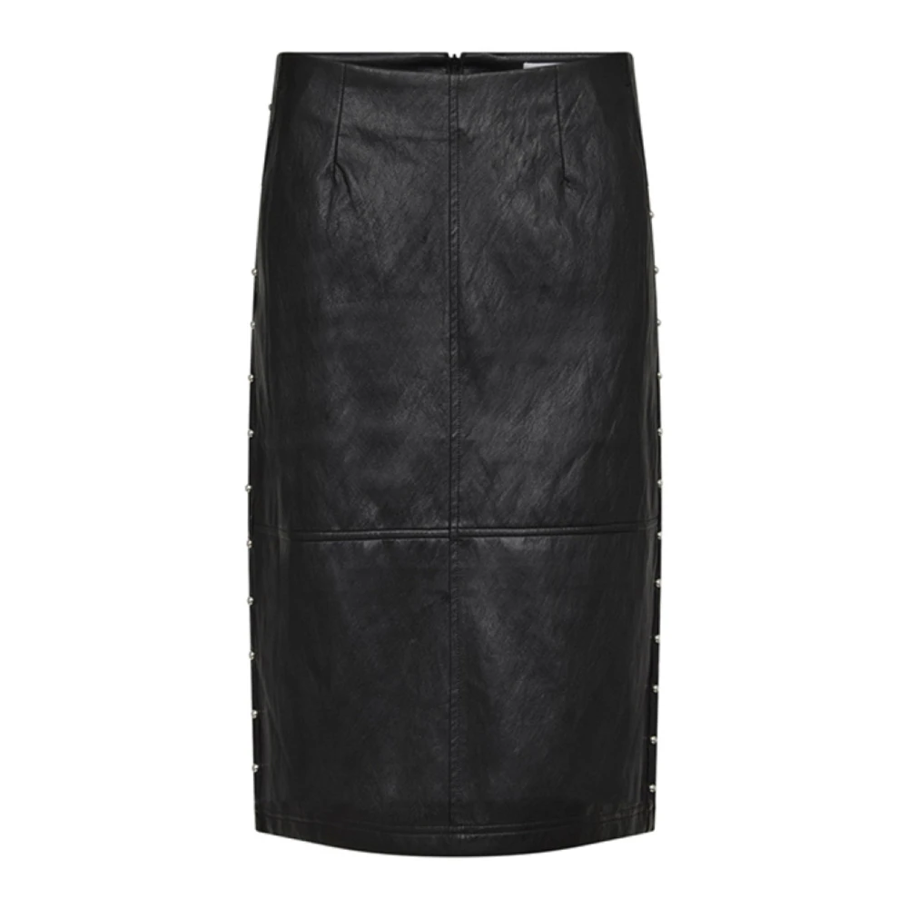 Co'couture Femme Noir Jupes, Taille: 42 Fr Leather Skirts