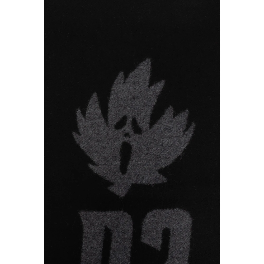 Dsquared2 Sjaal met logo Black Heren