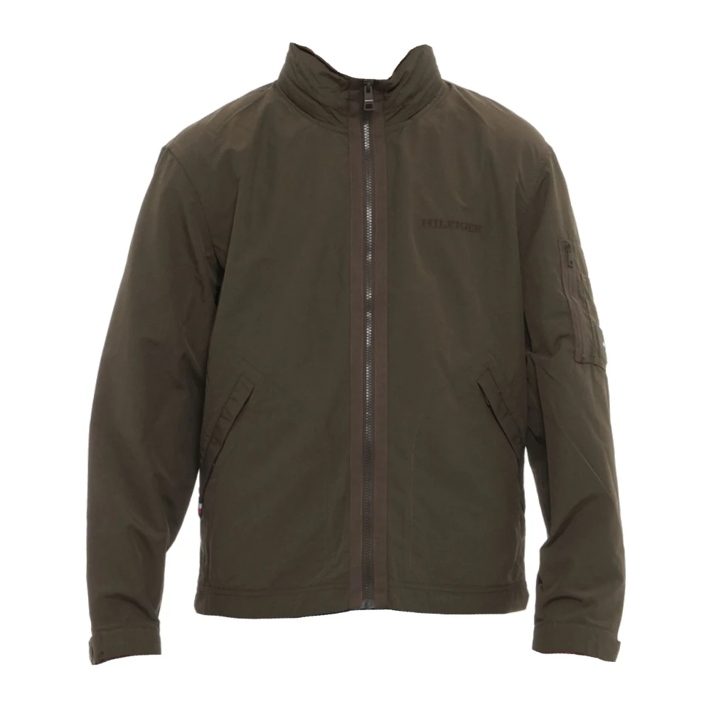 Tommy Hilfiger Stijlvolle Jas voor Mannen Green Heren