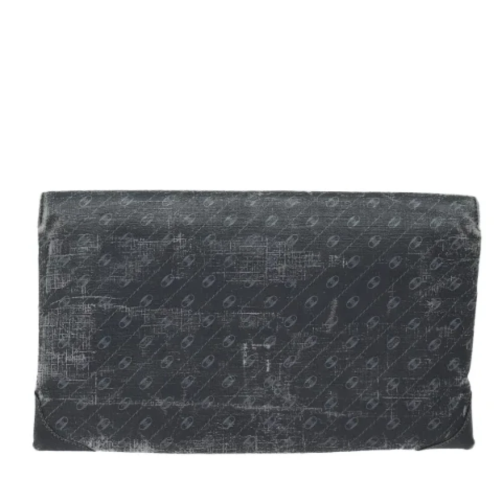 Gucci Vintage Pre-owned Leather clutches Black Dames