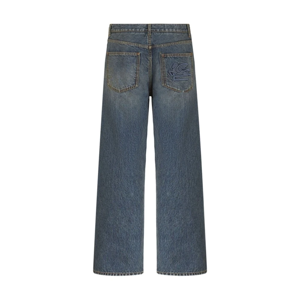 ETRO Easy Fit Jeans Blue Heren