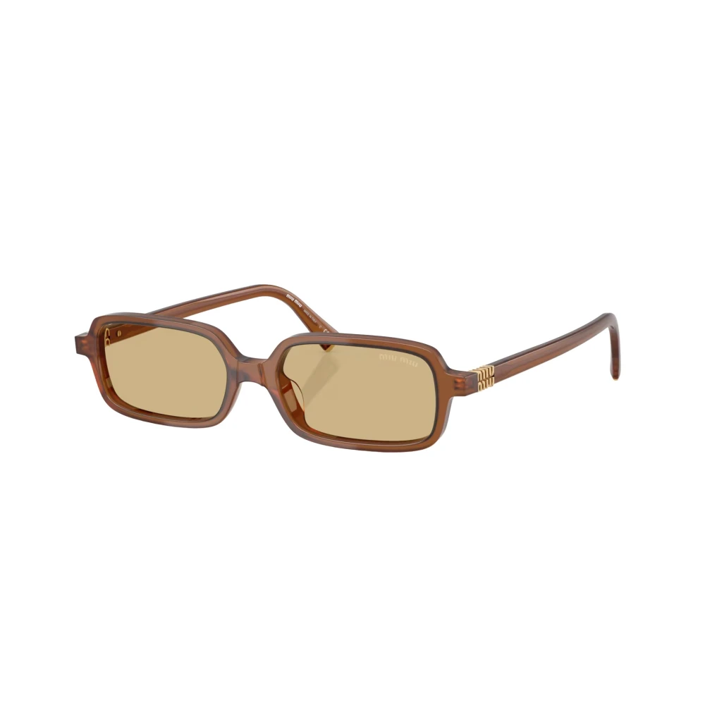 Miu Miu Woman Sunglass MU 11ZS - Frame color: Opaline Amber, Lens color: Yellow - Image 3