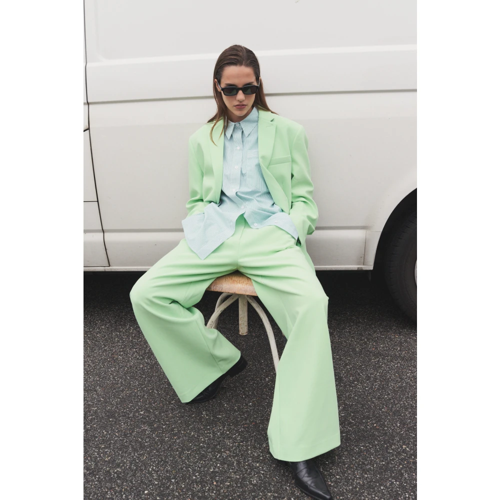 Designers Remix Wide Trousers Green Dames