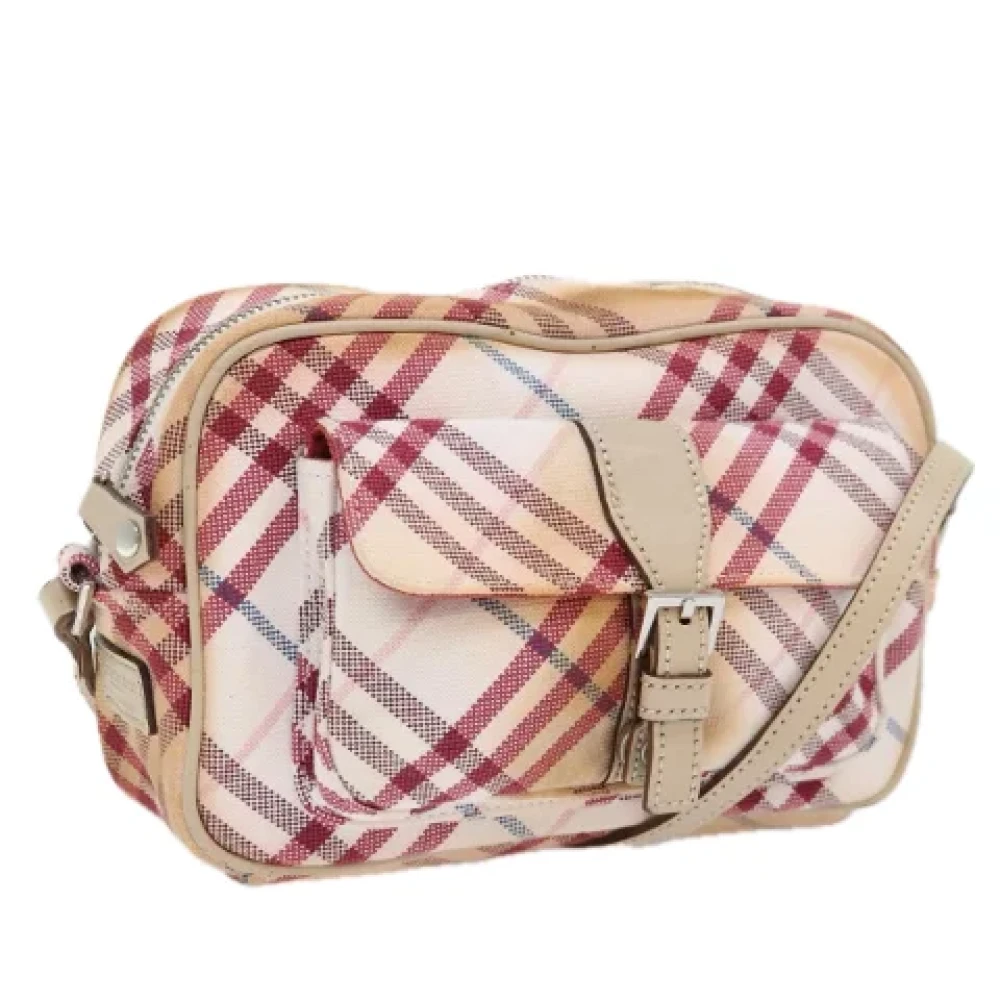 Burberry Vintage Pre-owned Canvas shoulder-bags White Dames