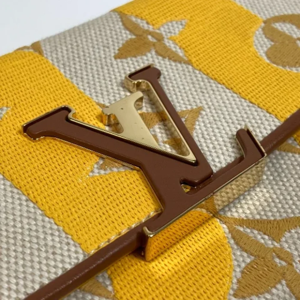 Louis Vuitton Vintage Pre-owned Canvas wallets Yellow Dames