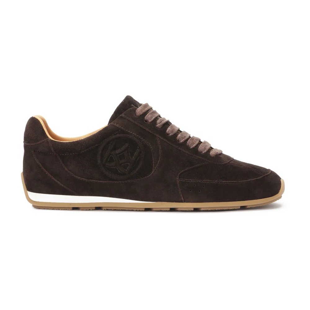 Kazar Bruine suède sneakers Dames Schoenen