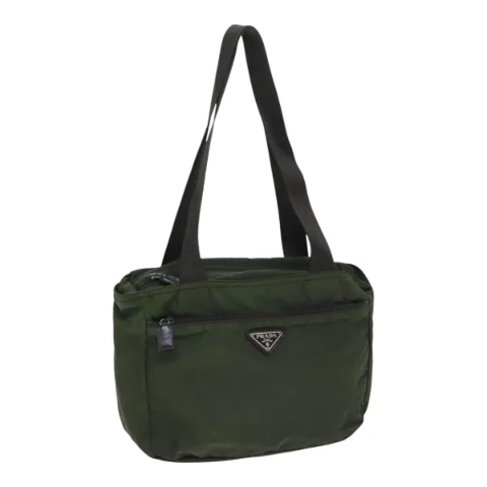 Prada Vintage Pre-owned Nylon totes Brown Dames