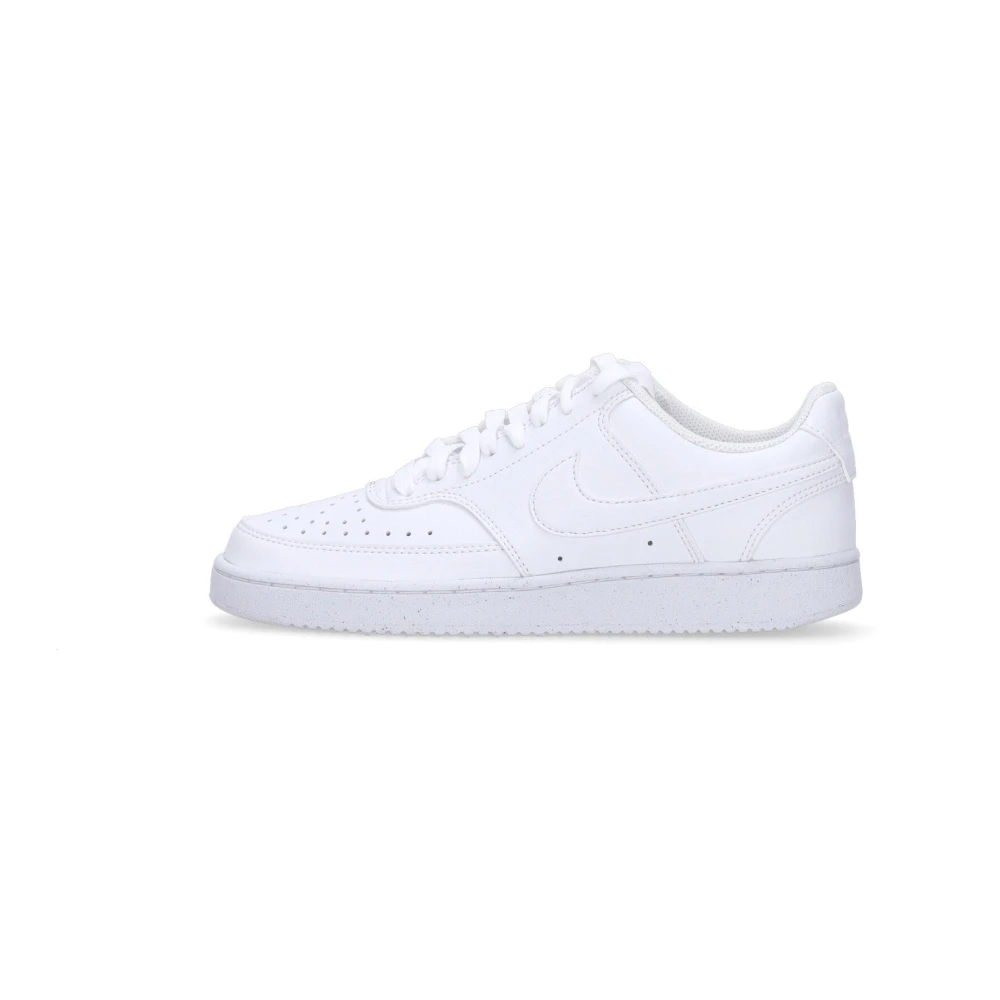 Hvite Low Court Vision Sneakers