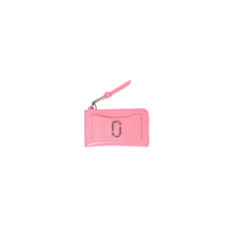 Marc Jacobs Roze leren portemonnee met polyurethaancoating Pink Dames
