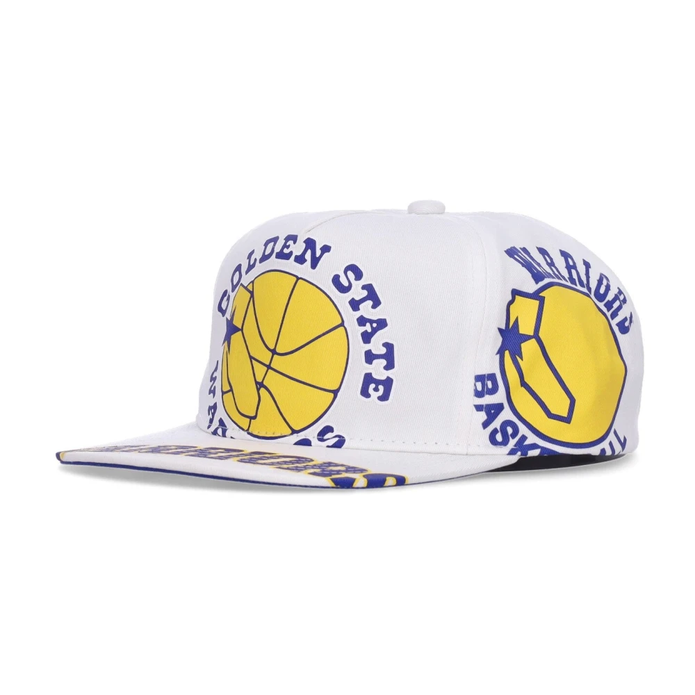 Mitchell & Ness NBA Flat Skärm Keps Vit Multicolor, Unisex