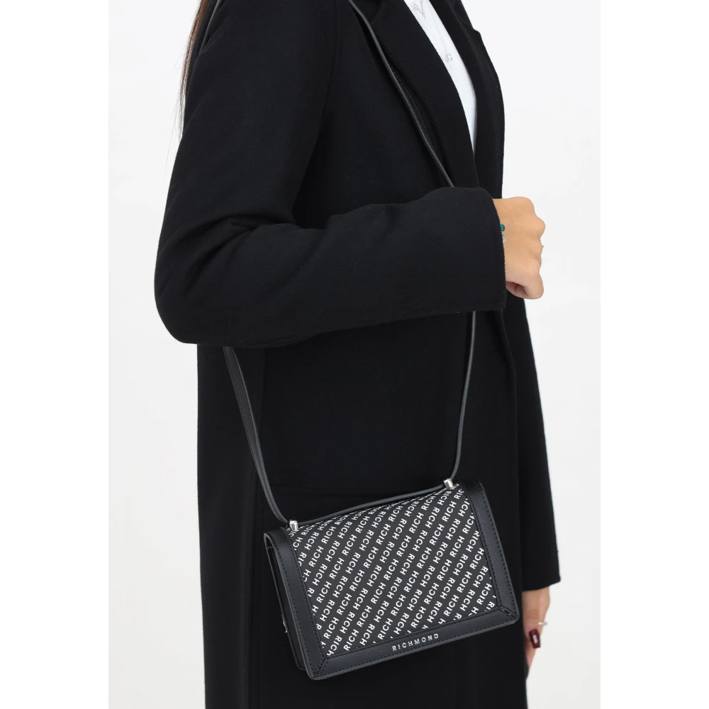 Richmond Zwarte Schoudertas Urban Stijl Black Dames