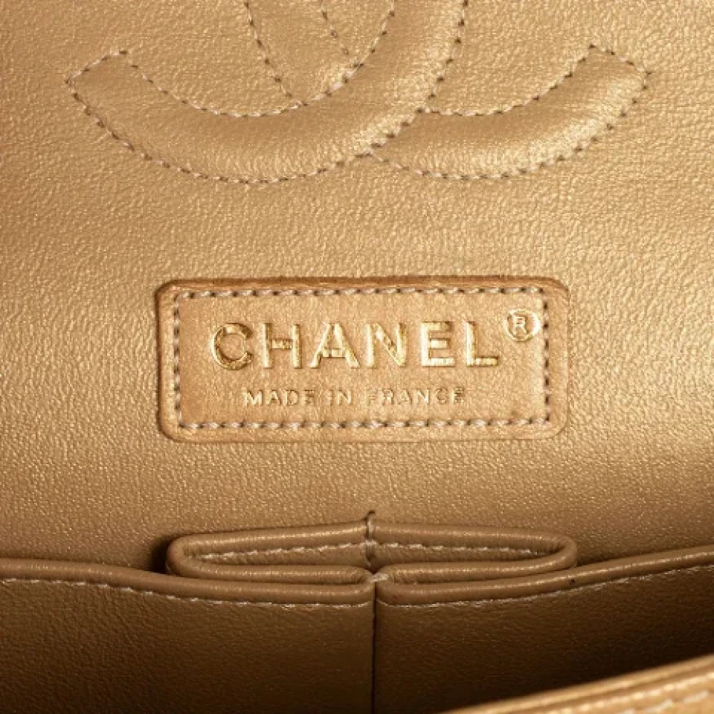 Chanel Vintage Pre-owned Leather chanel-bags Yellow Dames