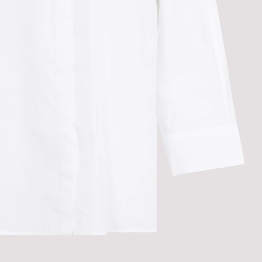 Max Mara Witte Poplin Overhemd Elegante Stijl White Dames