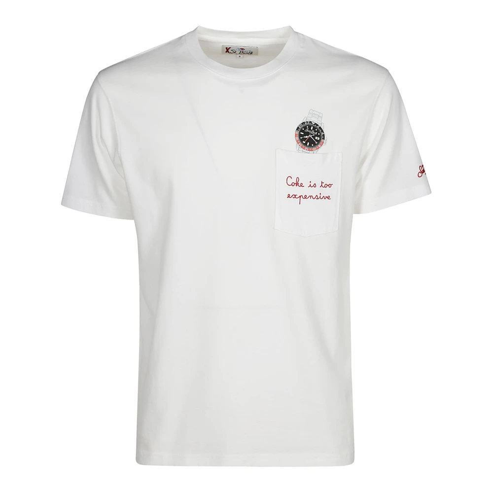 MC2 Saint Barth Katoenen T-shirt met voorprint White Heren