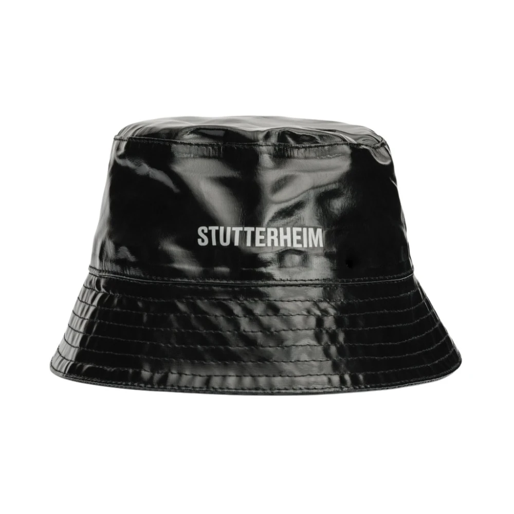 Stutterheim Opal Waterdichte Bucket Hoed Black Unisex