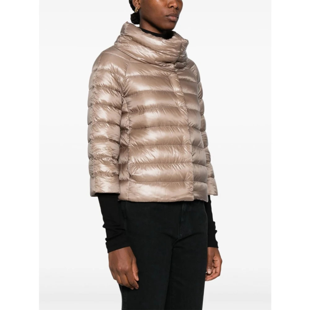 Herno Sofia Cape Jacket Beige Dames