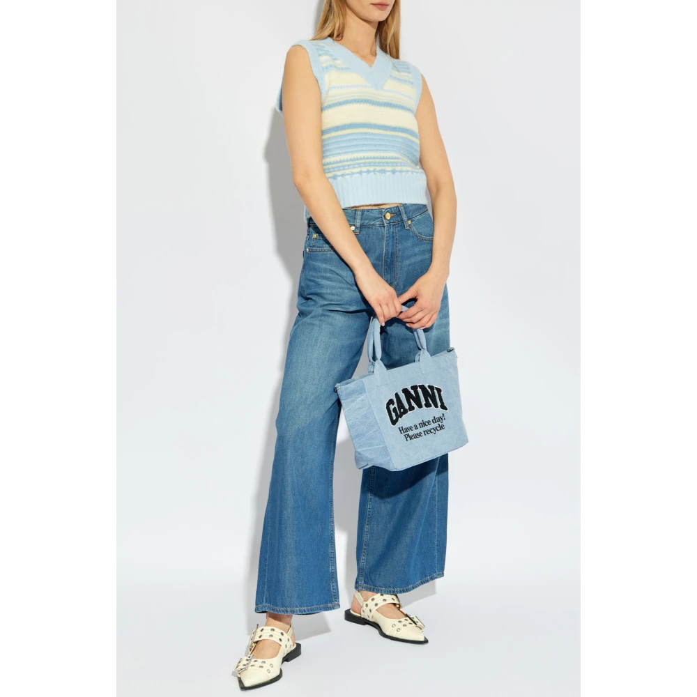 Ganni Wijde jeans Blue Dames