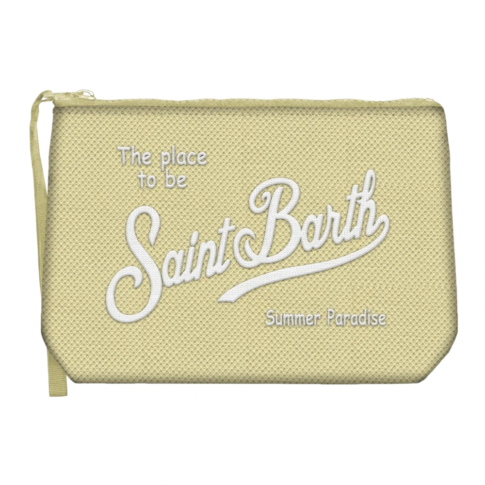 Mc2 Saint Barth Women's Yellow Clutches, One Size, Aline Piquet Pochette