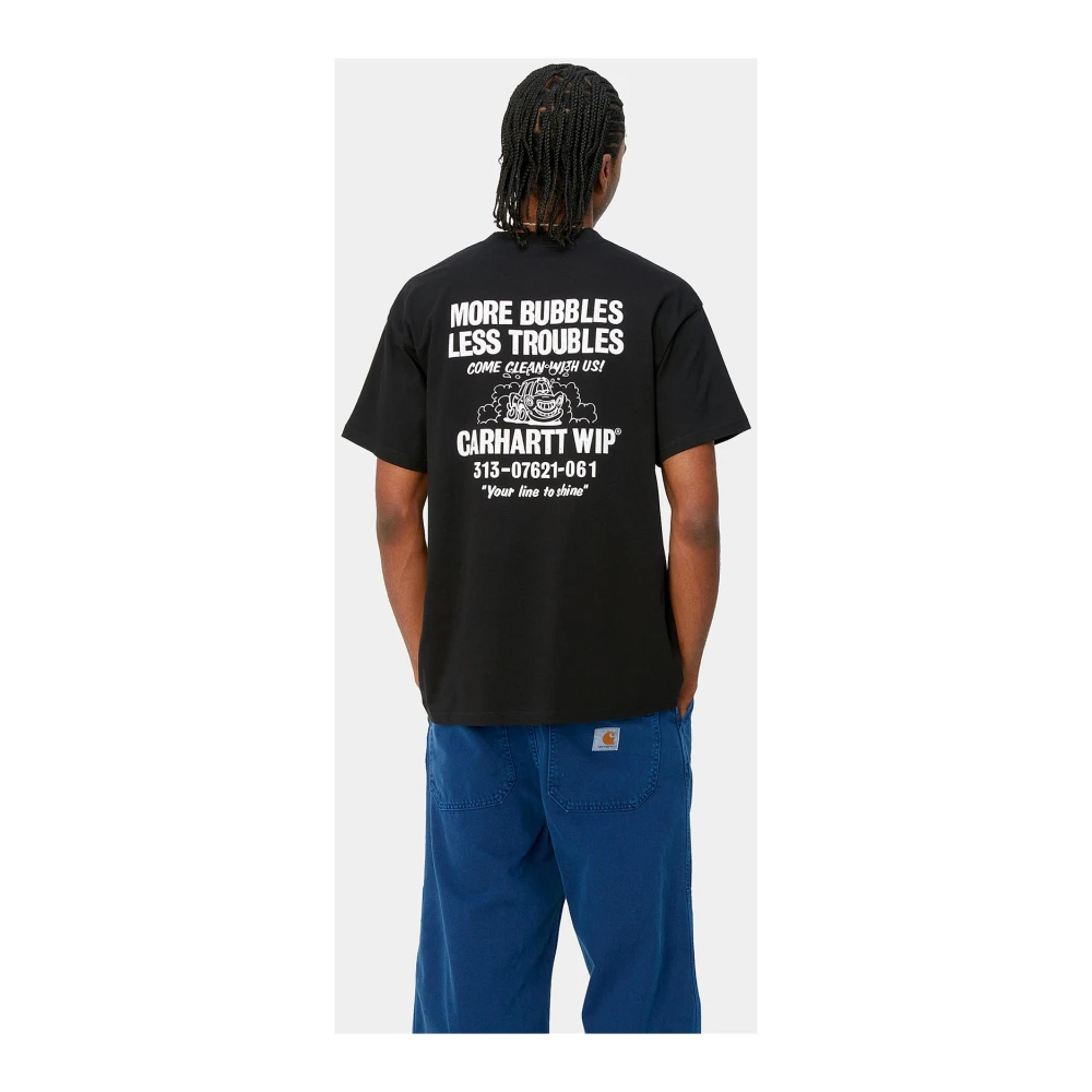 Carhartt WIP Less Troubles Zwart T-Shirt Black Heren