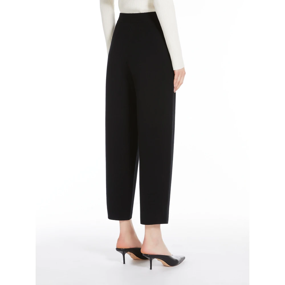 Max Mara Studio Zwarte Broek Dula Black Dames