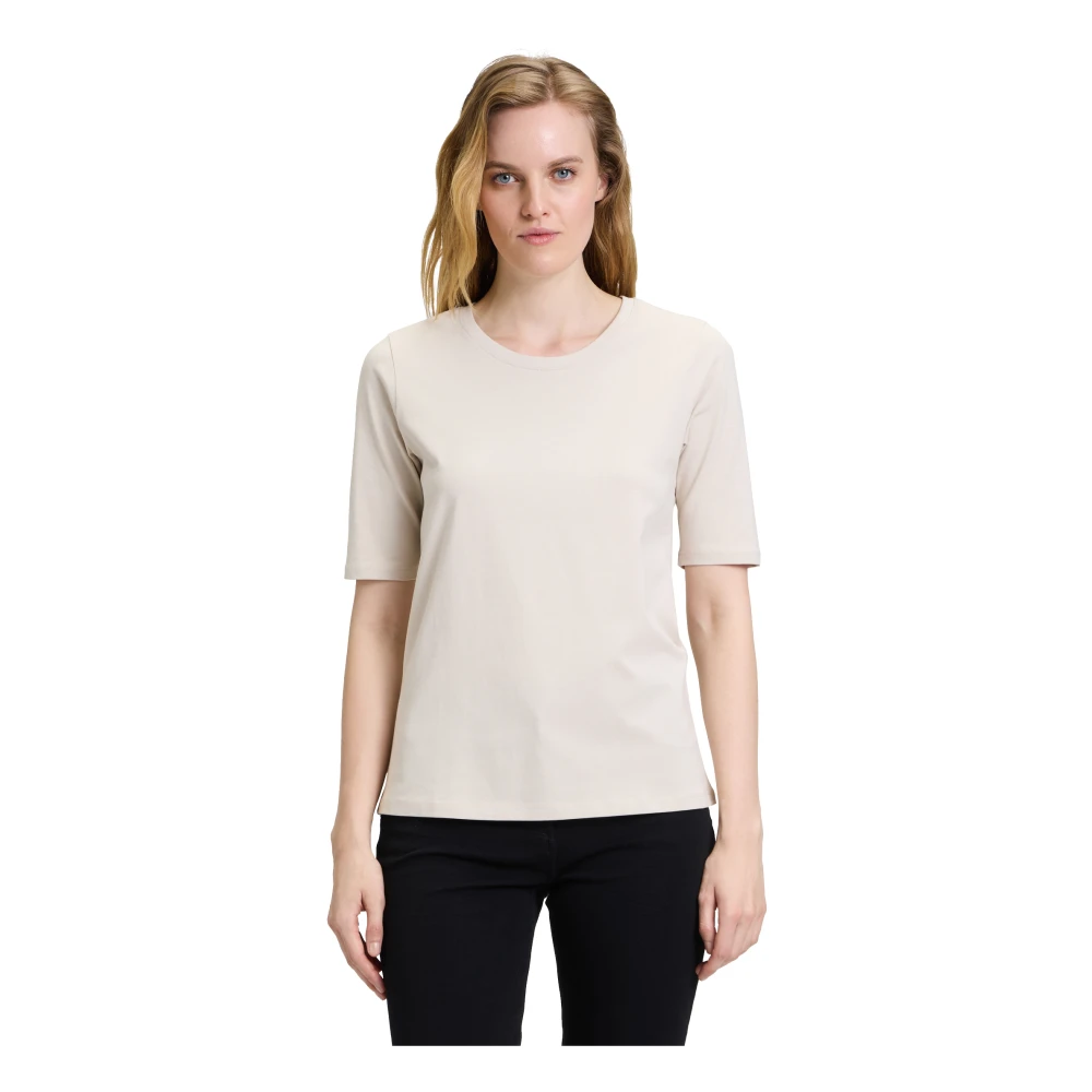 Betty Barclay Klassieke Ronde Hals Shirt Beige Dames