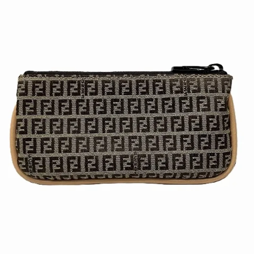 Fendi Vintage Pre-owned Canvas wallets Brown Dames