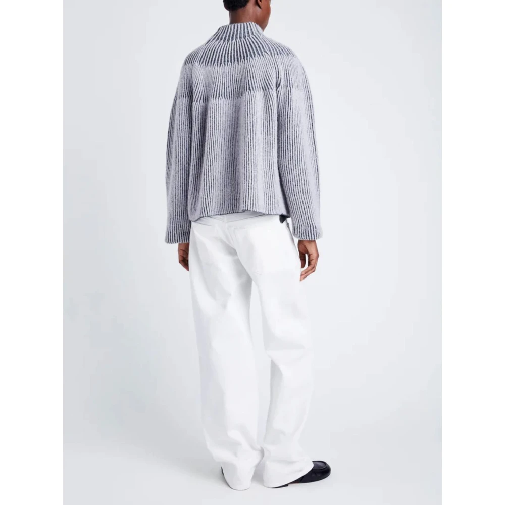 Proenza Schouler Jacquard Brynn Sweater Stijlvol Comfortabel Uniek Gray Dames