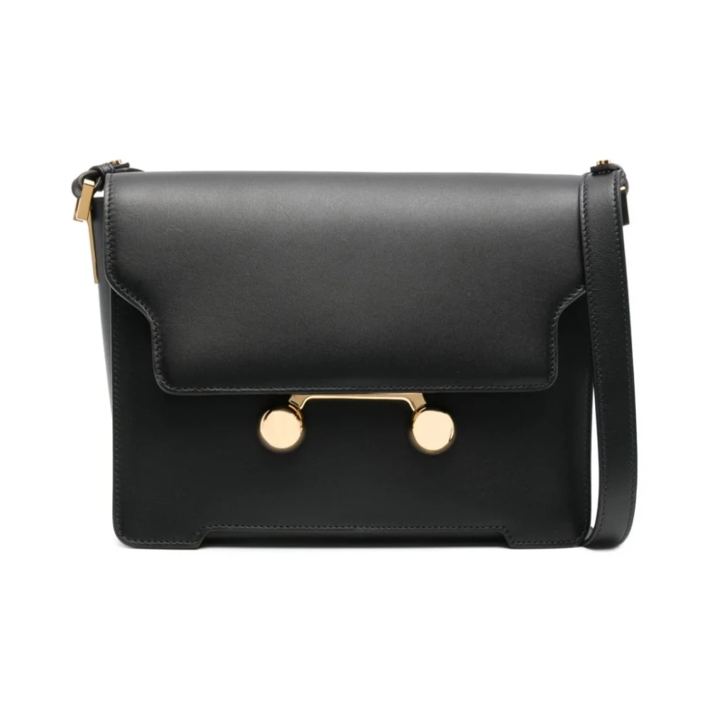 Marni Elegante Handtas met Gouden Details Black Dames