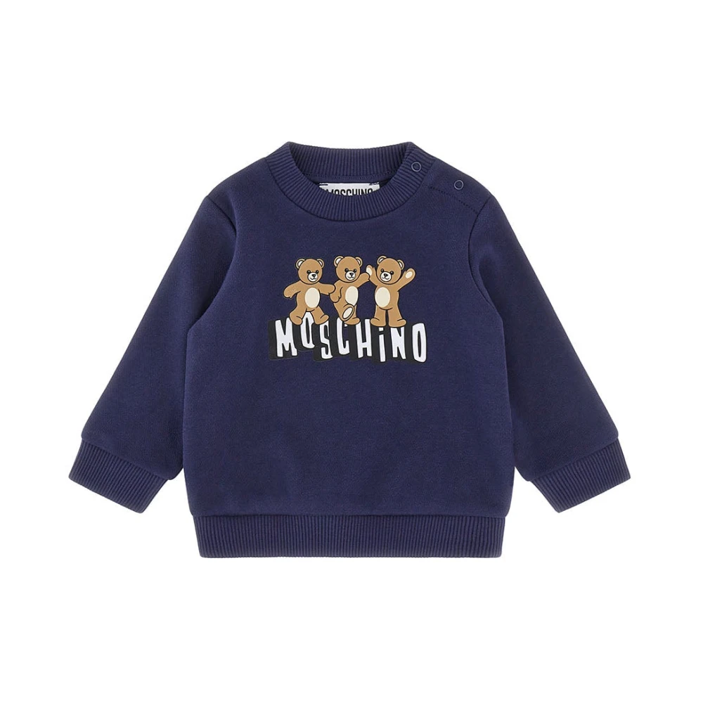 Moschino Boys Blue Kids Sweatshirts, 9 Y, Crewneck Sweatshirt