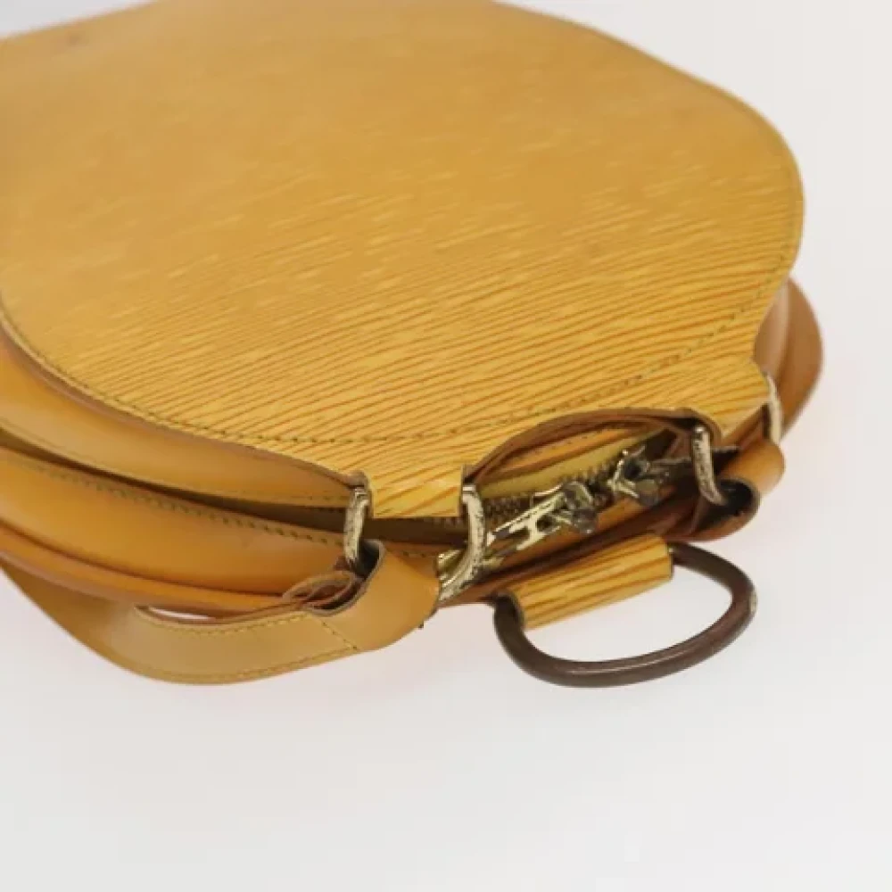 Louis Vuitton Vintage Pre-owned Leather backpacks Yellow Dames