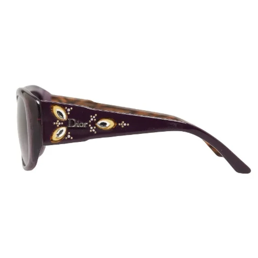 Dior Vintage Pre-owned Plastic sunglasses Purple Dames