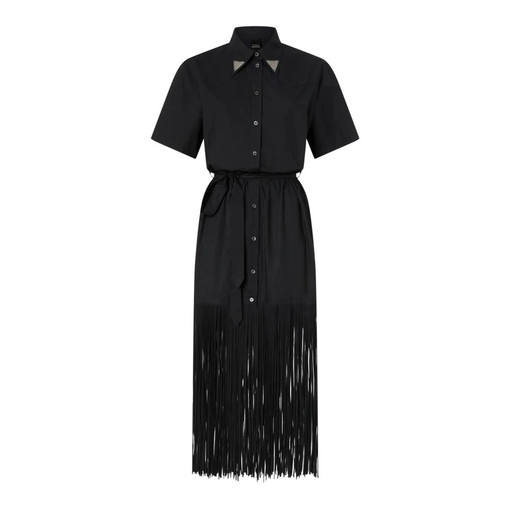 Pinko Women's Black Shirt Dresses, L, Avigliano Shirt Dress