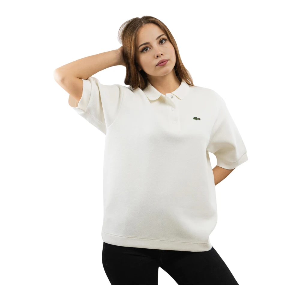 Lacoste Dames Polo Shirt Wit Katoen White Dames