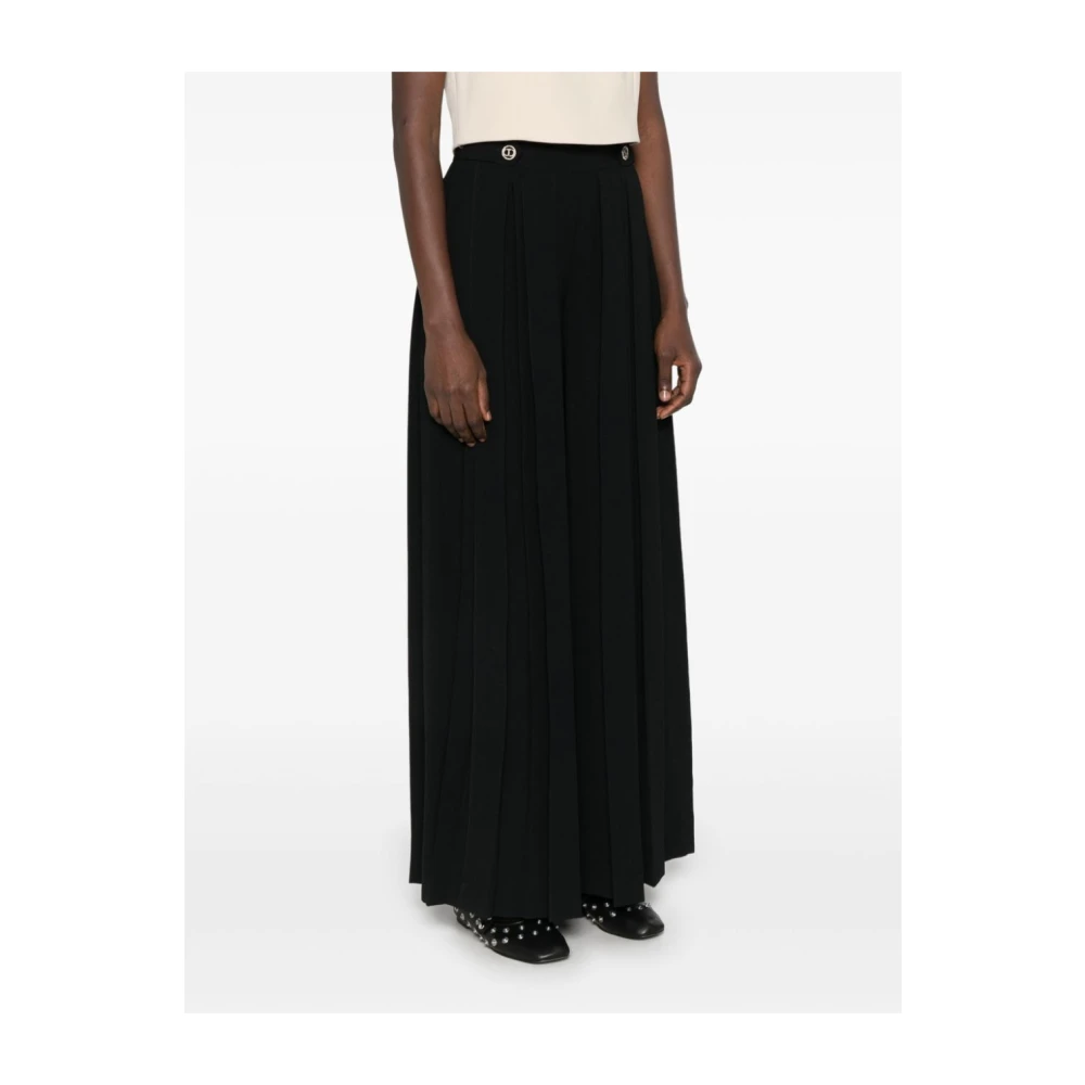Twinset Zwarte Broek Black Dames