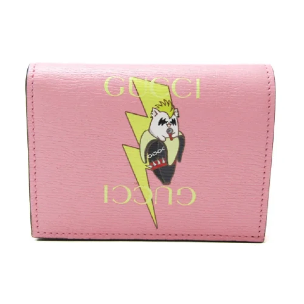 Gucci Vintage Pre-owned Leather wallets Pink Dames