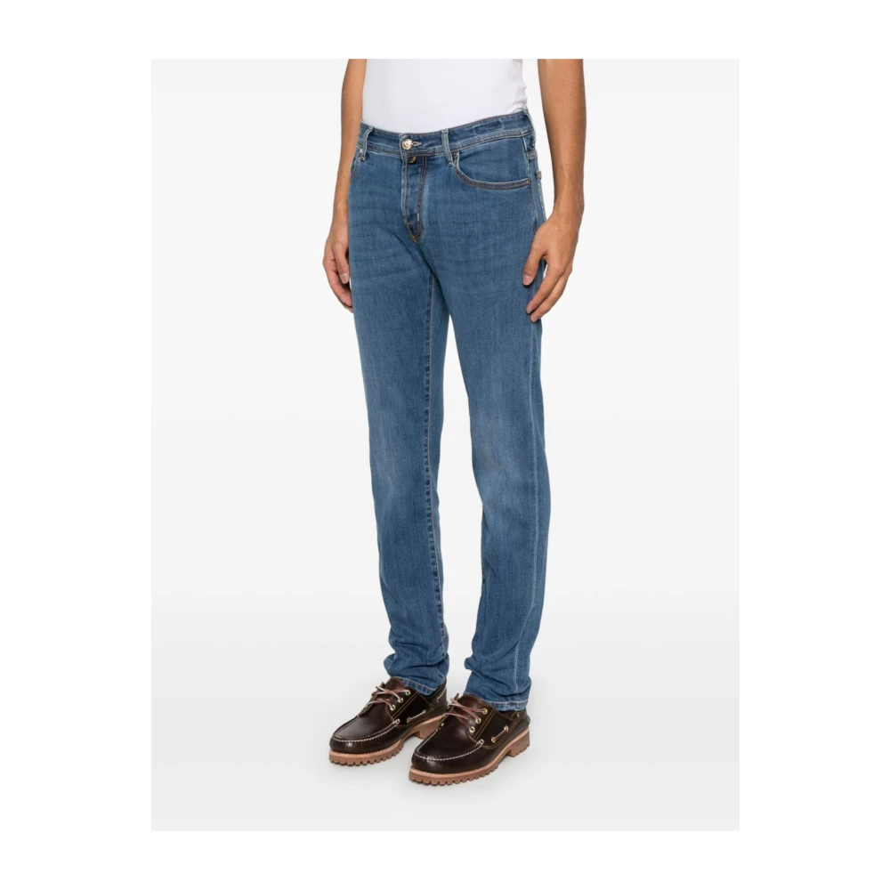 Jacob Cohën Blauwe Jeans met Klassieke Stijl Blue Heren