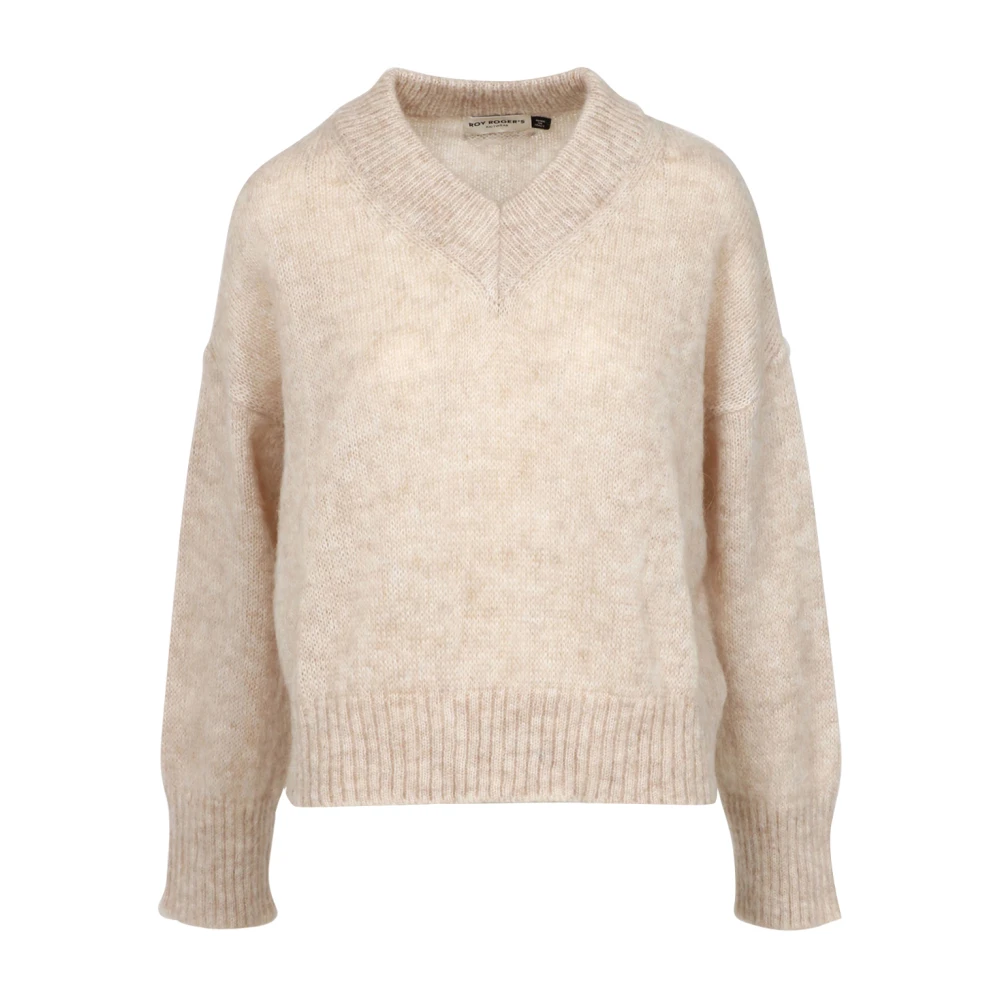 Knitwear > V-neck Knitwear - - Roy Roger's - Modalova