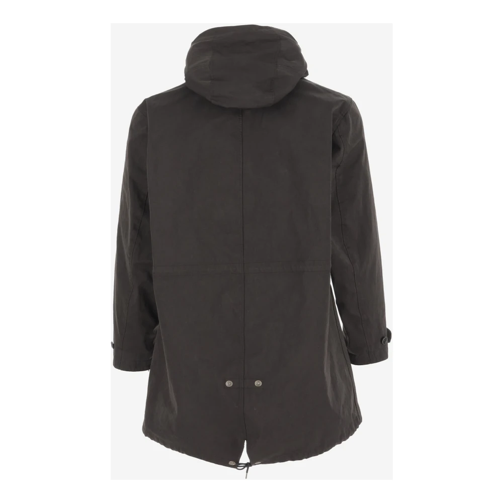 Ten C Nylon Blend Cyclone Parka Gray Heren