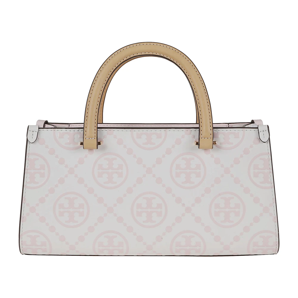 TORY BURCH Stijlvolle Roze & Paarse Crossbody Tas Beige Dames